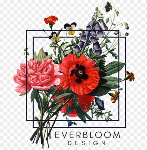 Flowers Design PNG Image Isolated With Transparent Detail