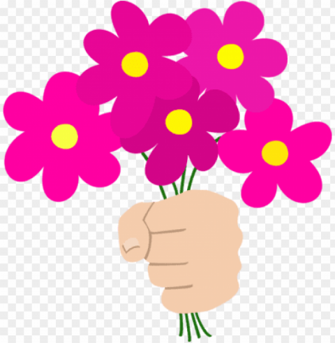 flowers for mom - mother's day Isolated Character in Transparent PNG