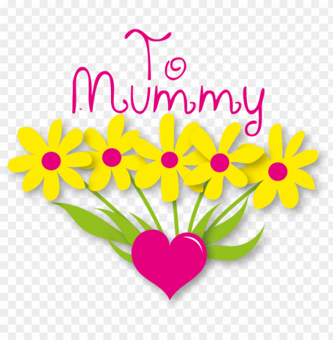flowers for mummy - mother's day Isolated Graphic on HighQuality PNG