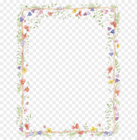 Flowers Frame Colours Transparent PNG Images Complete Library