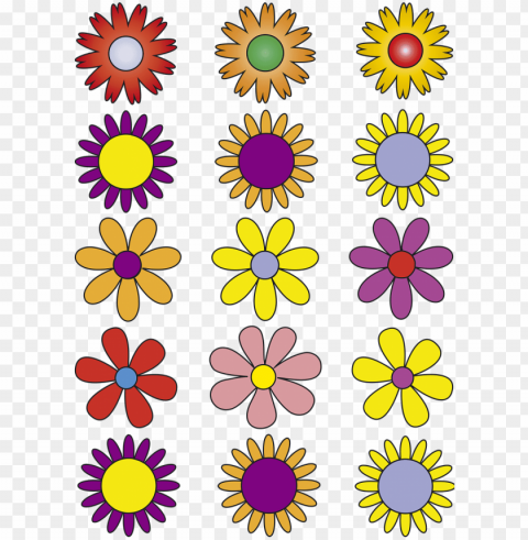 flowers vector flowers abstract - floral vektor bunga PNG files with clear background