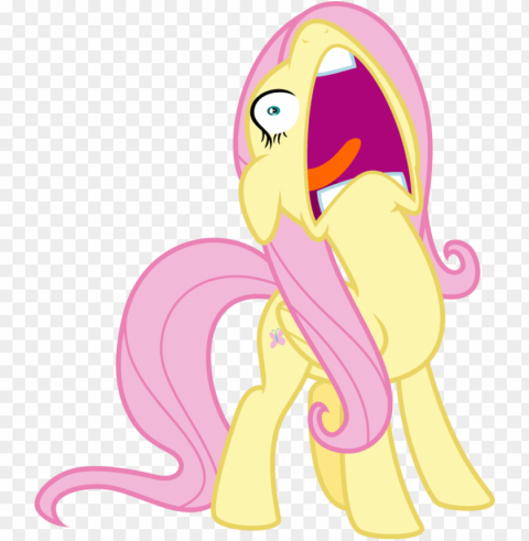 fluttershy the by aethon on deviantart - fluttershy scream vector Transparent PNG images extensive variety