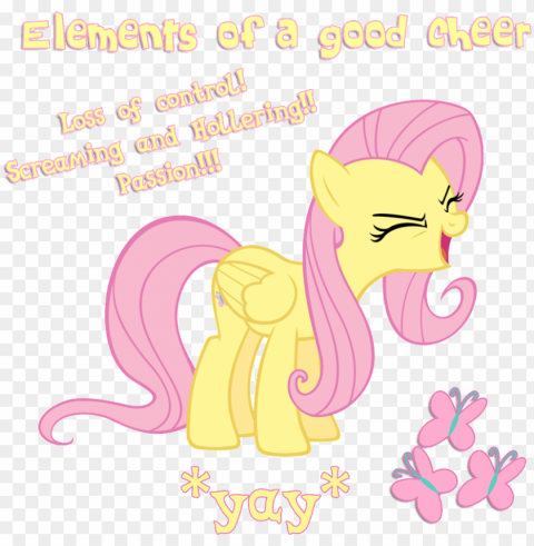 fluttershy yay photo - cartoo Isolated Item with Clear Background PNG