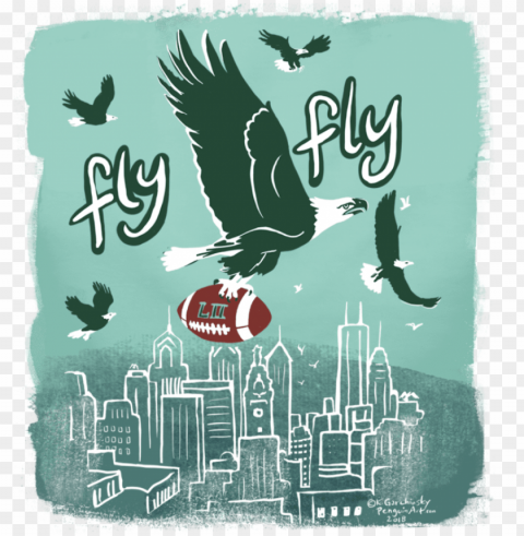 fly birds fly t-shirt illustration and typography - poster Isolated Graphic on HighResolution Transparent PNG