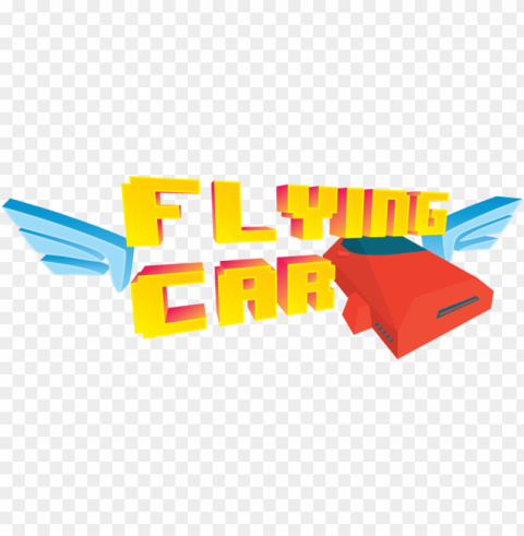 flying car logo - car Isolated Design Element on PNG