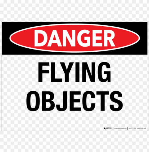 flying objects wall sign - danger flying objects si PNG images with alpha mask