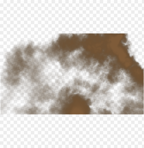 fog effect - transparent brown smoke Isolated Item on Clear Background PNG