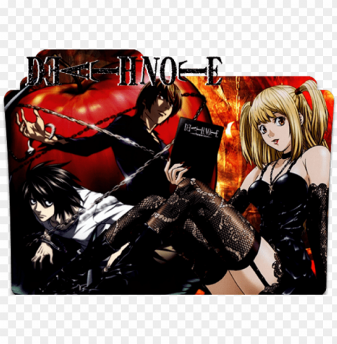 folder icons fullmetal alchemist - death note PNG with Clear Isolation on Transparent Background