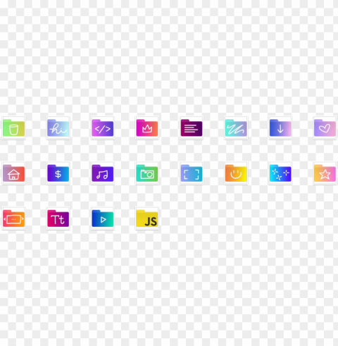 folders without icons - icon Isolated PNG Element with Clear Transparency