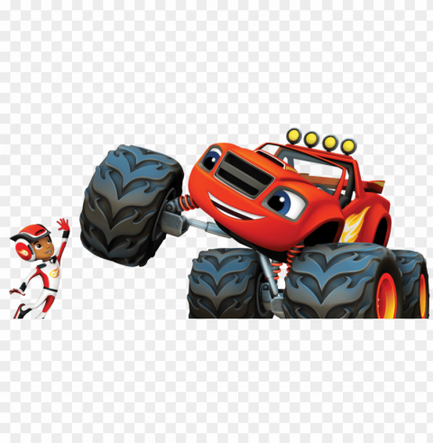 follow blaze and the monster machines Isolated Item on Transparent PNG