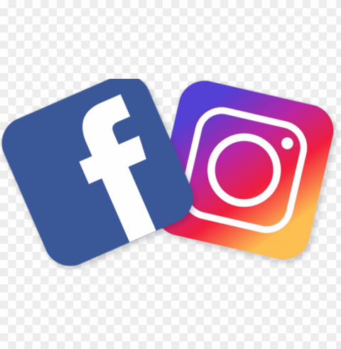 follow us on facebook & instagram - logo instagram e facebook PNG for Photoshop