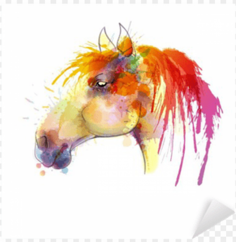 fondo de caballo de colores Transparent PNG pictures for editing