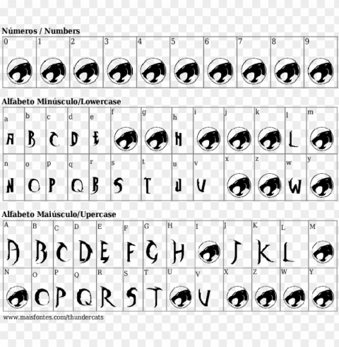 Font Details Thundercats - Font Isolated Element With Clear PNG Background