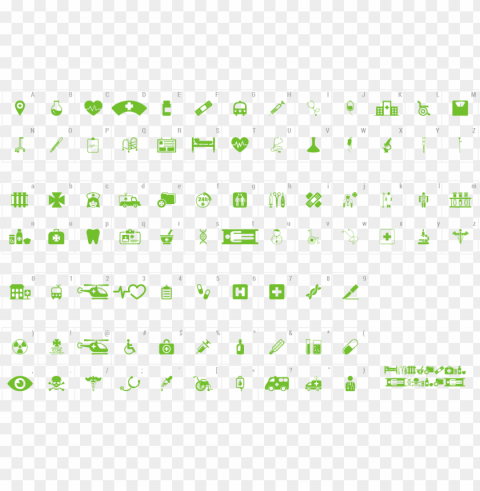 font hospital icons preview - icons hospital Isolated Item in Transparent PNG Format