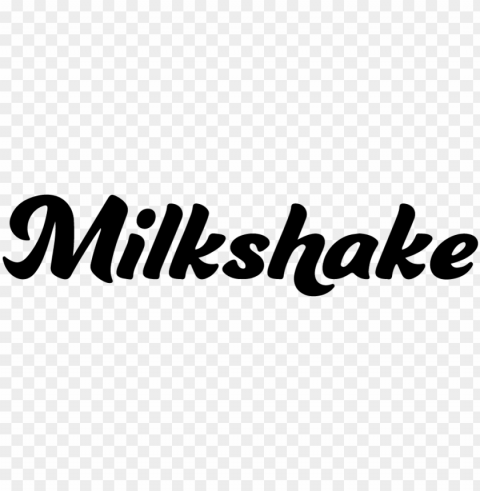 font milk shake ClearCut Background Isolated PNG Design