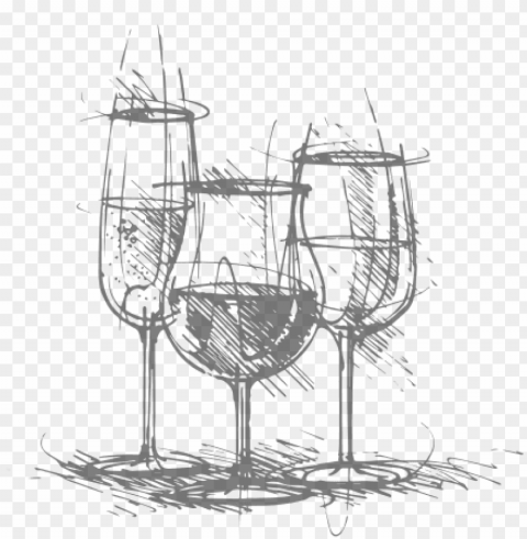 fontanafredda produces 8500000 bottles of wine each - wine glass sketch Transparent PNG photos for projects