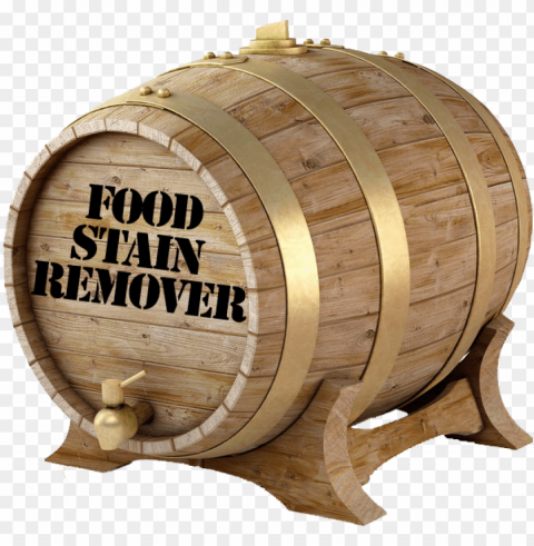 food stain remover - barrel of beer PNG Isolated Object on Clear Background