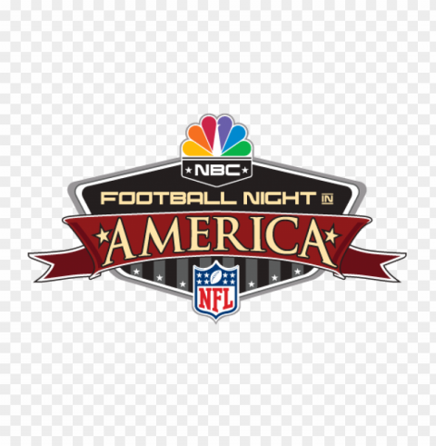 football night in america logo vector Transparent PNG Object with Isolation