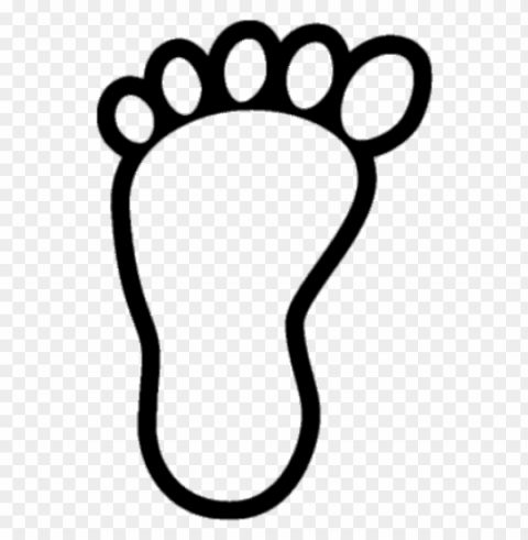 footprint bare foot Transparent Background PNG Isolation