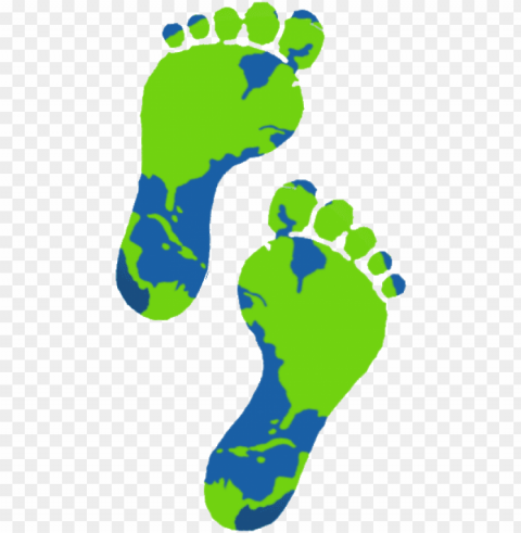 footprints montessori - earth clipart Clean Background Isolated PNG Graphic