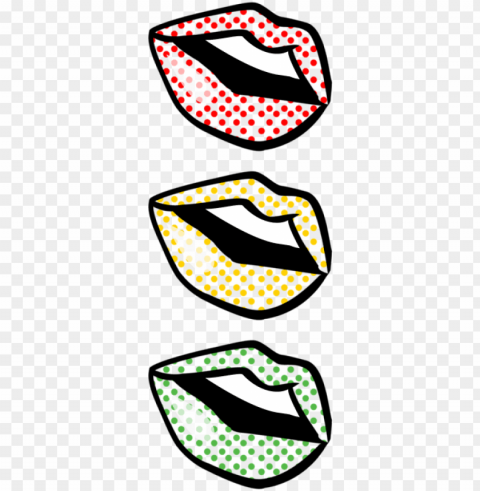 footwear clipart pop art drawing lip art pop - pop art Isolated Illustration on Transparent PNG