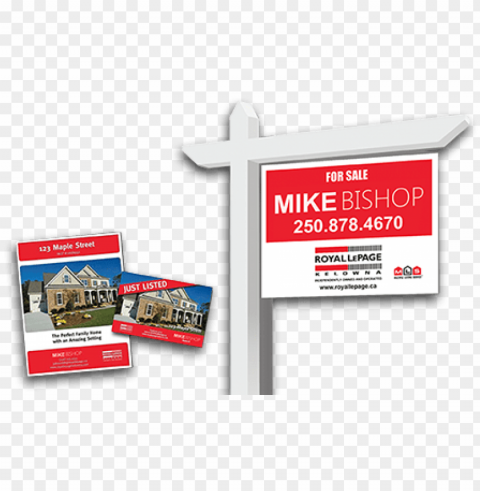 for sale sign post cards and flyers - real estate sign post Clear PNG graphics
