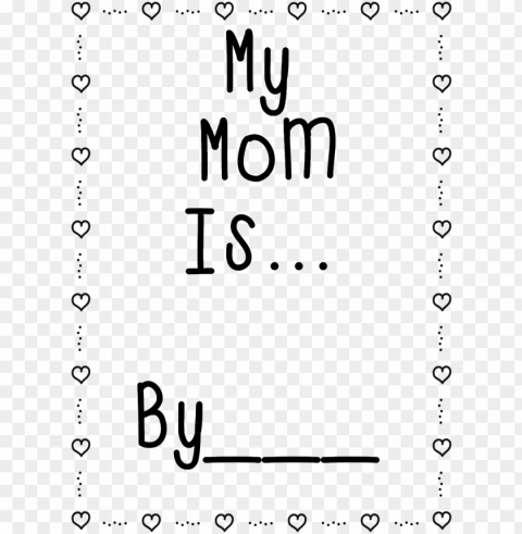 for your free mother's day simile book printable click - number PNG images with no watermark