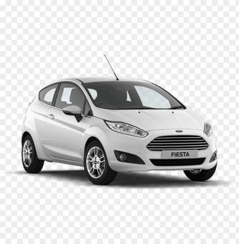 ford fiesta zetec white edition Isolated Element with Transparent PNG Background