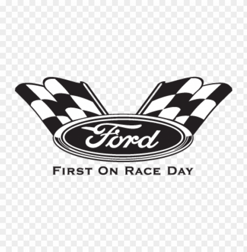 ford first on race day logo vector PNG without watermark free