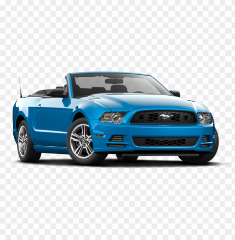 ford mustang cabrio 2d blau offen 2013 - mustang alamo PNG format with no background