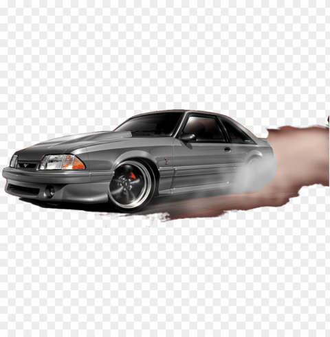 ford mustang fox body - fox body mustang art PNG Image with Isolated Element