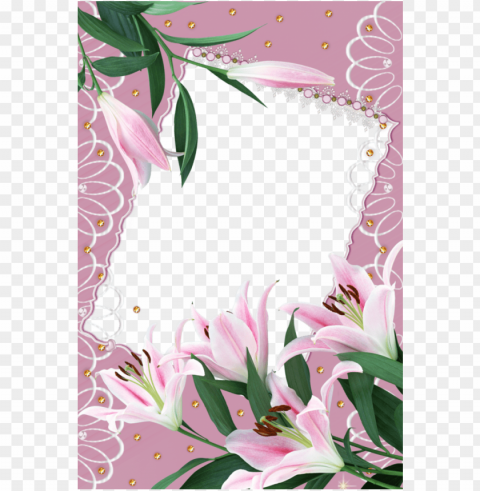 forgetmenot - frames - lily PNG format