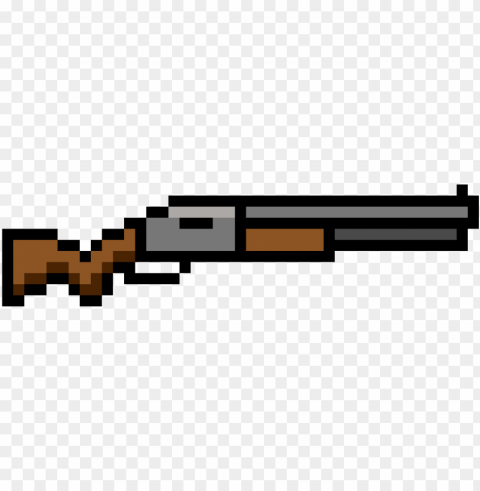 fortnite pump shotgun - minecraft pixel art guns PNG Image Isolated on Transparent Backdrop