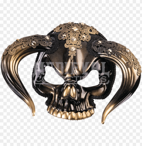 forum novelties taurus face masquerade mask 79246 Isolated Design in Transparent Background PNG