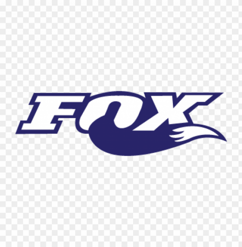 fox racing shox logo vector free Transparent Background Isolated PNG Design Element