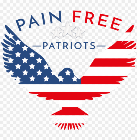 fp logo light background - pain free patriots logo PNG photo without watermark