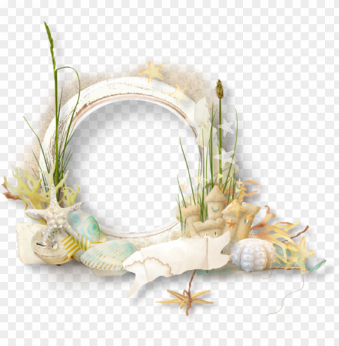 frame paper picture frame decor - beach photo frame PNG pictures with no background