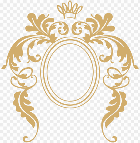 frame baroque ii - beauty and the beast vector frame PNG clipart
