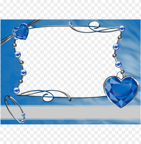 frame blue - blue wedding frame PNG Graphic Isolated on Transparent Background