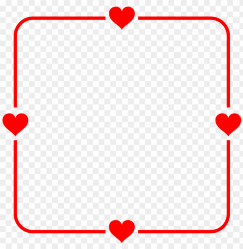 frame heart red love photo frame - design banner Transparent Background PNG Isolated Character