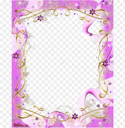 frame pink baw and swirls by melissa-tm - pink borders and frames Clear PNG photos