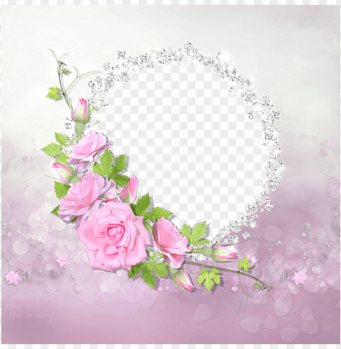 frame rose - rose photo frame online Isolated Object on HighQuality Transparent PNG