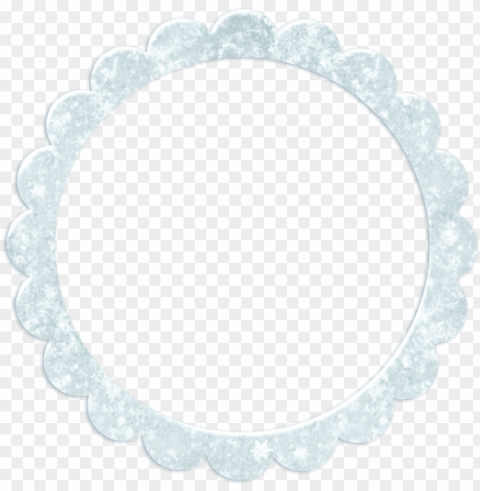 frame sticker - frame redondo rosa e azul Clear Background PNG with Isolation