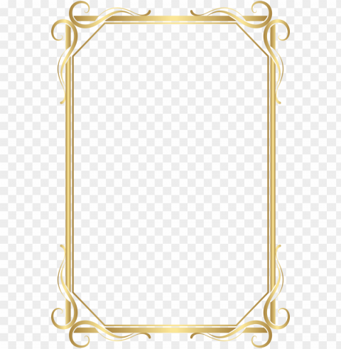 Frames And Borders Gold PNG Images With Transparent Canvas Variety