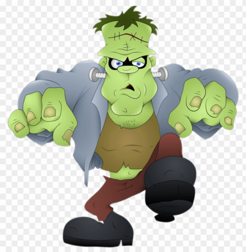 frankenstein halloween Transparent PNG Object with Isolation