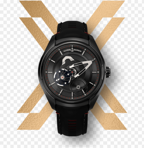 freak x - analog watch Clean Background Isolated PNG Design