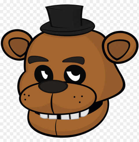 freddy - freddy fazbear face PNG graphics with alpha transparency broad collection