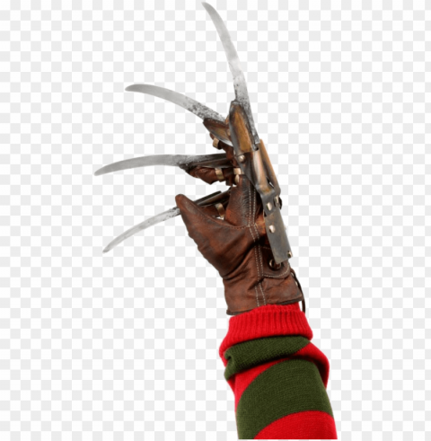 freddy krueger metal glove replica - neca freddy glove prop replica from nightmare Clear Background PNG Isolated Design Element