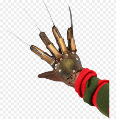 freddy krueger metal glove replica - neca freddy glove prop replica from nightmare PNG transparent artwork PNG transparent with Clear Background ID 11f5ae68