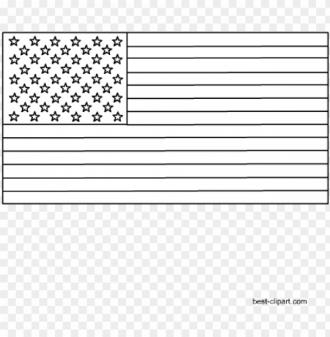 free black and white american flag clip art image - black and white forth of july clipart Transparent PNG Graphic with Isolated Object
